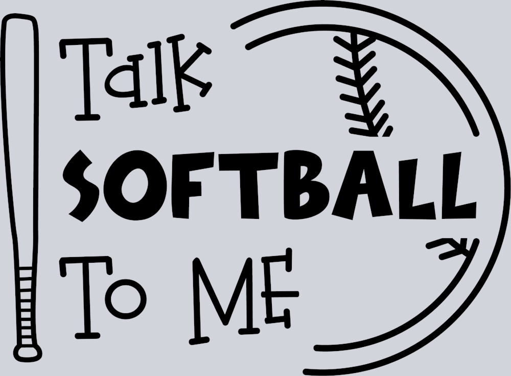 Talk Softball To Me 2 - STK07370 (DTF Transfers)