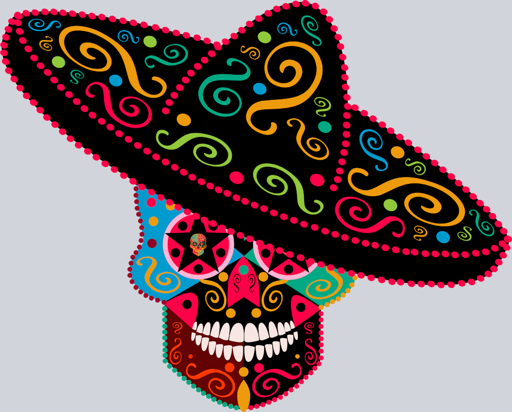 Mexican Skull - STK04267 (DTF Transfers)