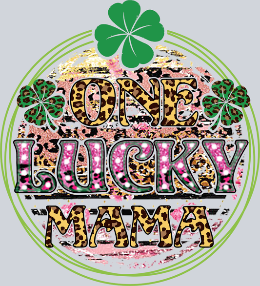 Lucky One Lucky Mama Shamrock Leopard - STK03888 (DTF Transfers)
