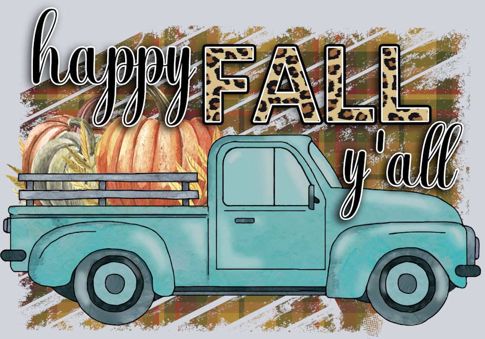 Happy Fall Yall 3 - STK07179 (DTF Transfers)
