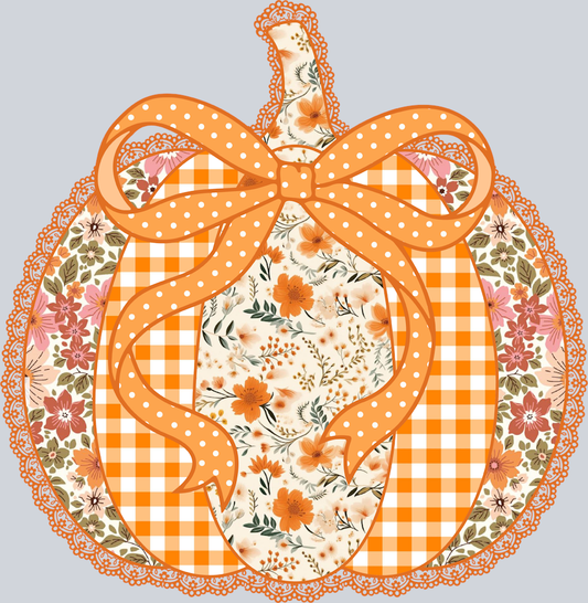 Fall Pumpkin Lace - STK07375 (DTF Transfers)