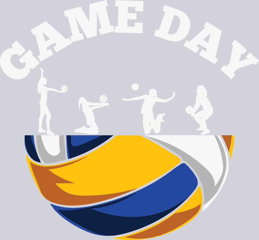 Game Day Volleyball - STK02186 (DTF Transfers)