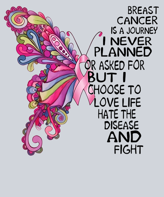 Breast Cancer Is A Journey I Never Planned - STK06833 (DTF Transfers)
