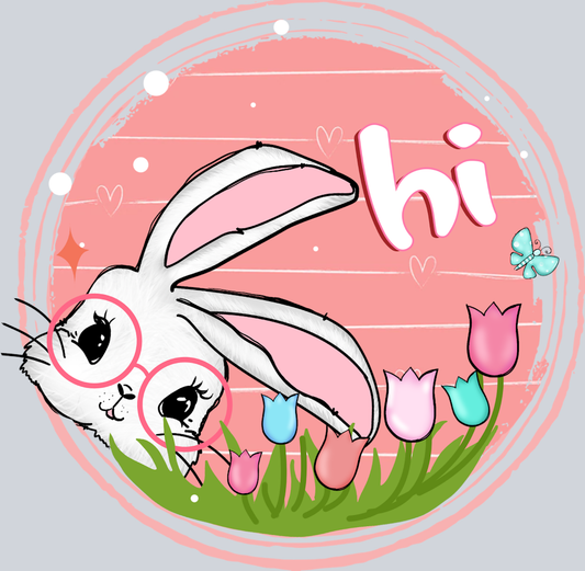 Bunny Says Hi - STK07262 (DTF Transfers)