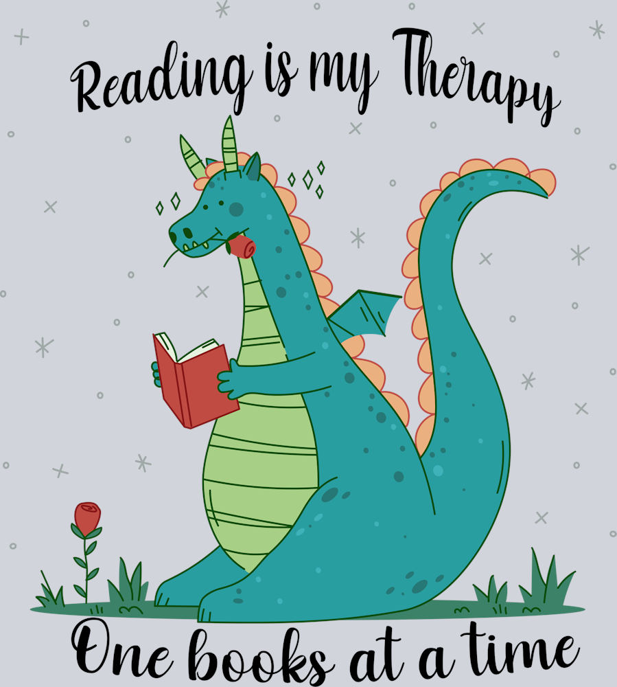 Books Reading Therapy One Book - STK01057 (DTF Transfers)
