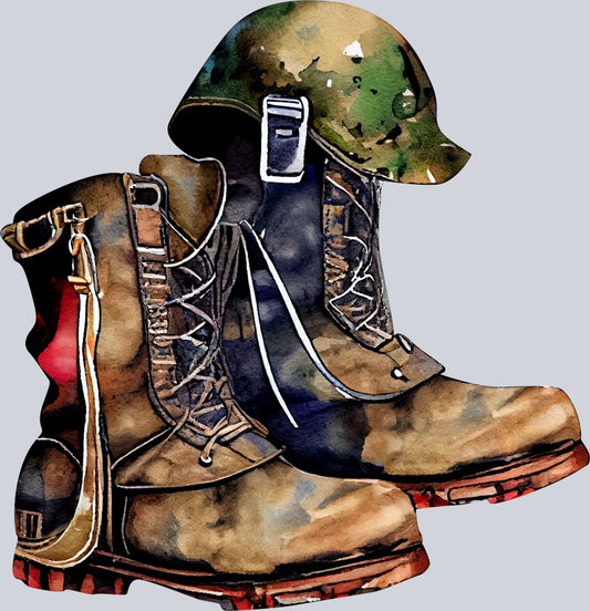 Military Boots 6 - STK04288 (DTF Transfers)