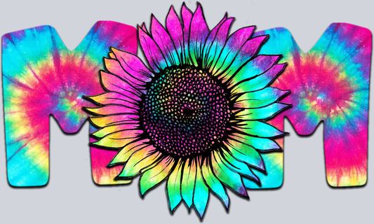 Mom Tie Dye Sunflower - STK04329 (DTF Transfers)
