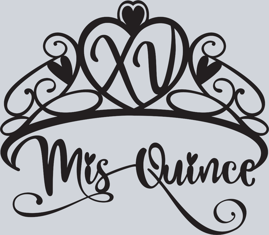 Mis Quince XV Tiara - STK06909 (DTF Transfers)