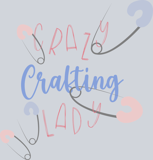 Crazy Crafting Lady - STK01465 (DTF Transfers)