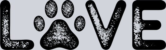 Love Paw Print 2 - STK03782 (DTF Transfers)