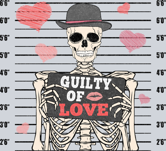 Skeleton Guilty Love - STK05497 (DTF Transfers)