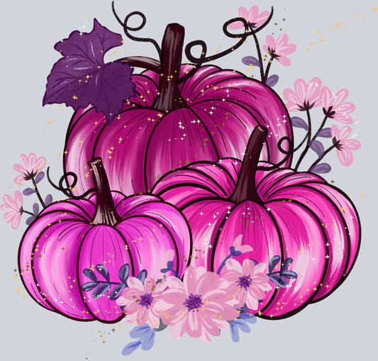 Pumpkin Pink Breast Cancer - STK06867 (DTF Transfers)