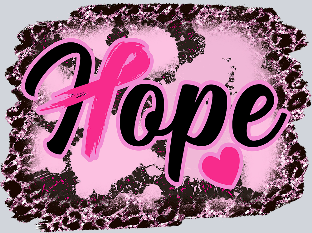 Hope Pink And Black - STK02795 (DTF Transfers)