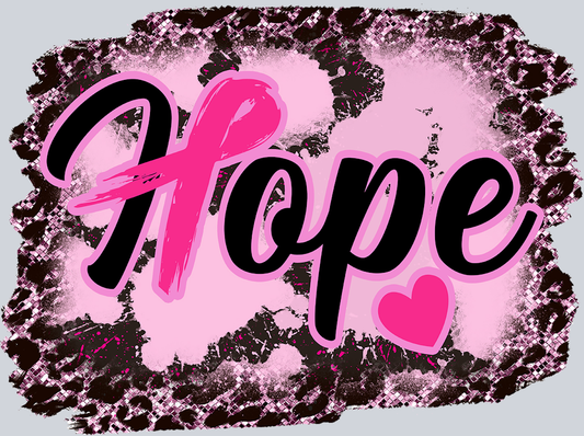 Hope Pink And Black - STK02795 (DTF Transfers)
