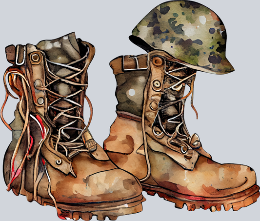 Military Boots 7 - STK04289 (DTF Transfers)