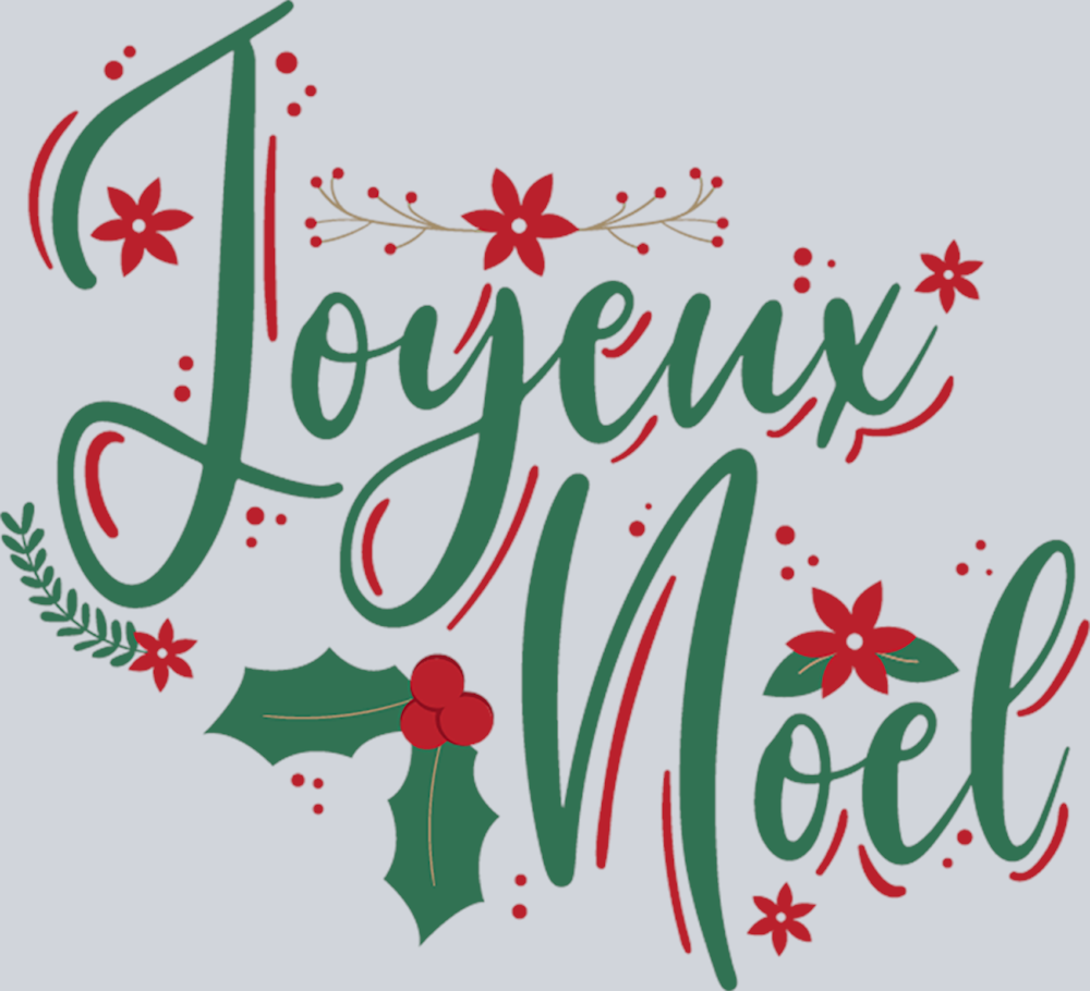 Merry Christmas Around The World 8 French - STK04236 (DTF Transfers)