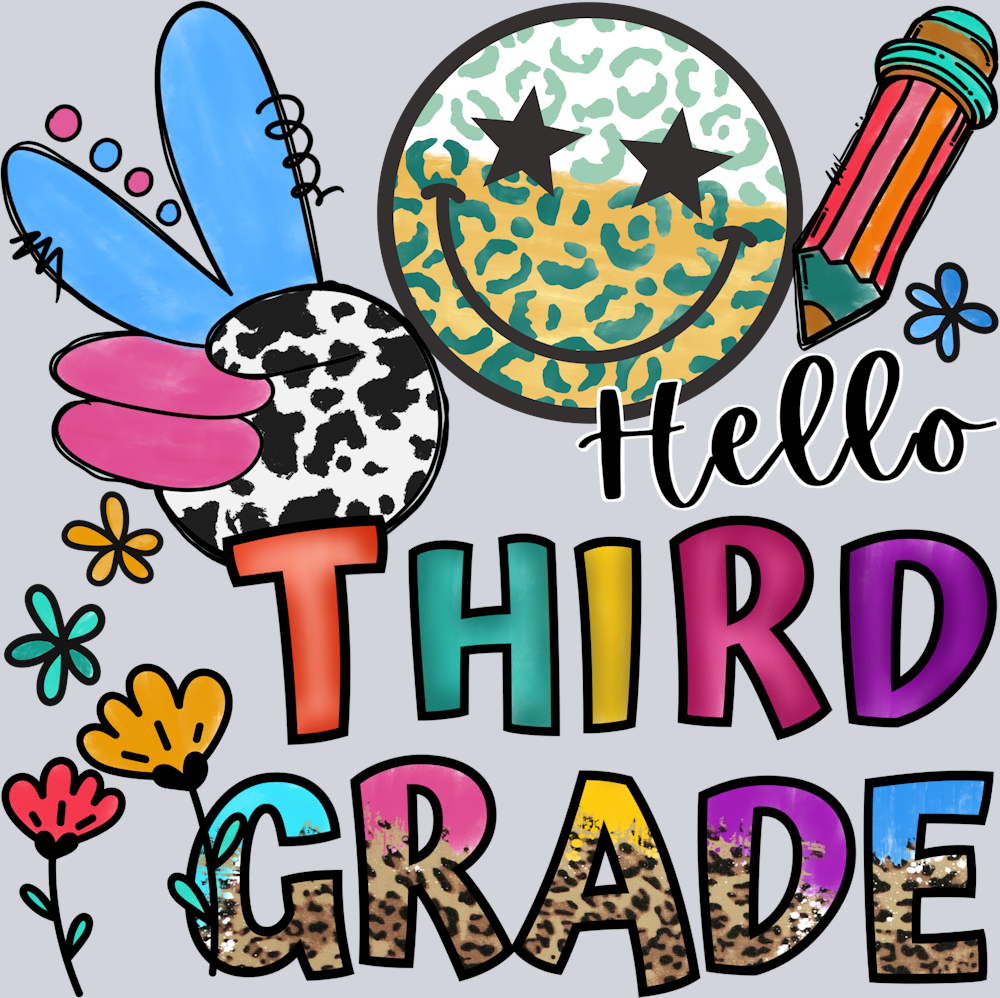 Hello Third Grade 2 - STK02718 (DTF Transfers)