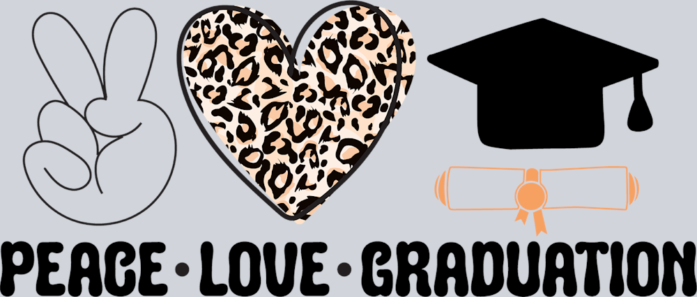 Peace Love Graduation - STK04749 (DTF Transfers)