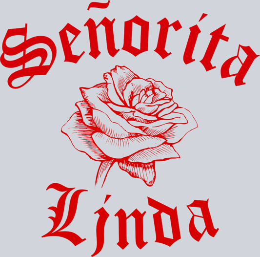 Senorita Linda Red Rose - STK05423 (DTF Transfers)