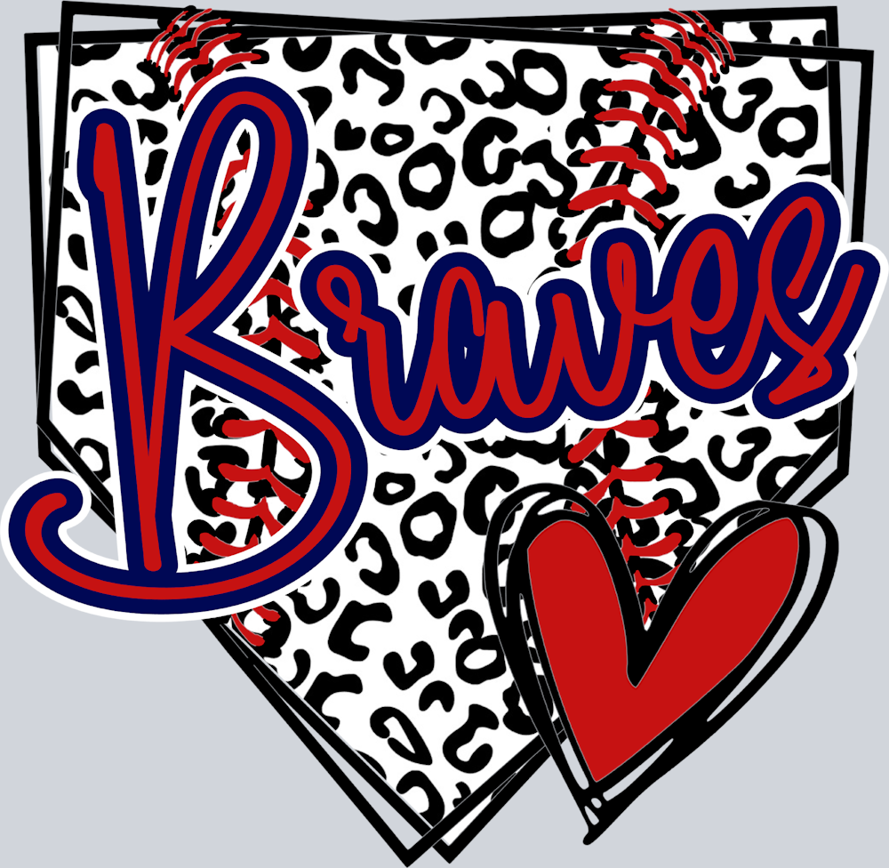 Braves Home Plate - STK01110 (DTF Transfers)