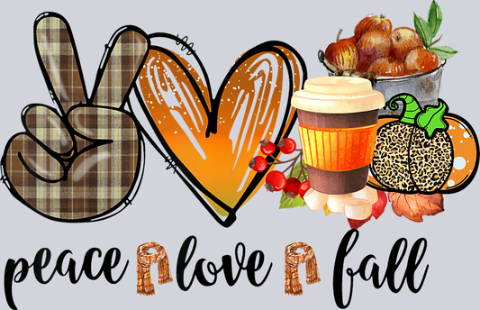 Peace Love Fall 9 - STK04737 (DTF Transfers)