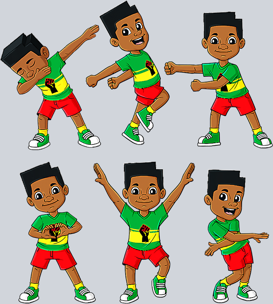 Dancing Black Boy - STK01597 (DTF Transfers)