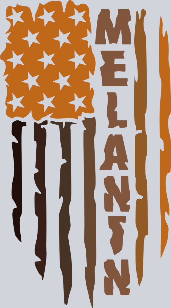 Melanin Flag Distressed - STK04168 (DTF Transfers)