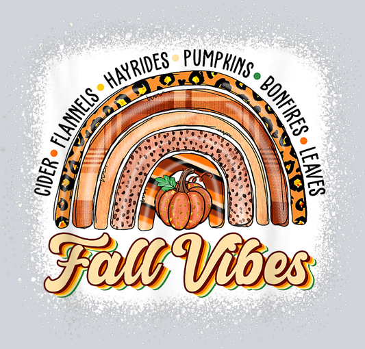Cider Flannels Hayrides Pumpkins Bonfires Leaves - STK01347 (DTF Transfers)