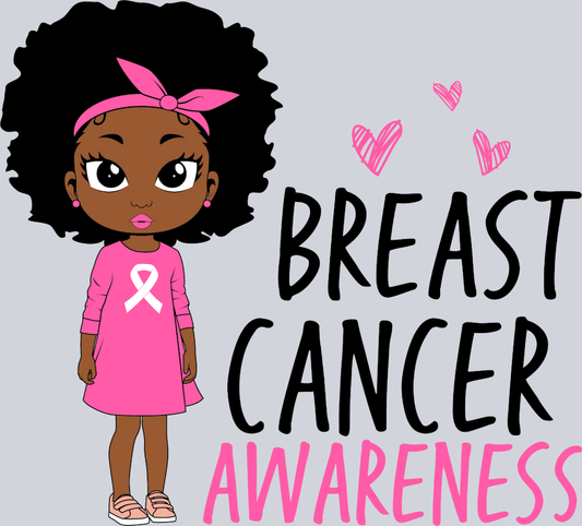 Breast Cancer Awareness Girl - STK01136 (DTF Transfers)