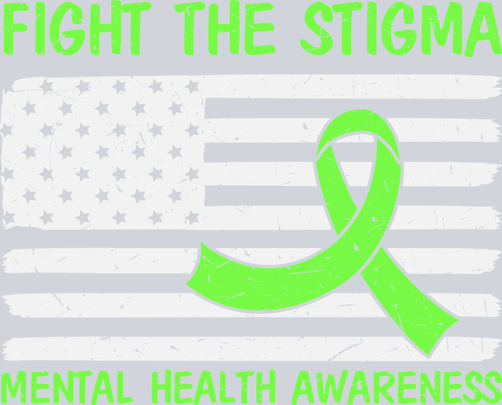 Fight The Stigma Flag - STK02016 (DTF Transfers)