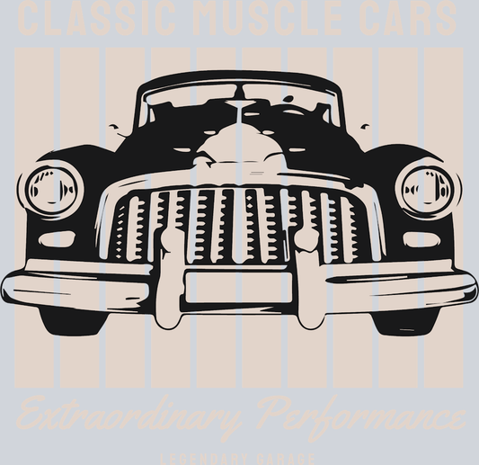 Classic Muscle Cars 2 - STK01374 (DTF Transfers)