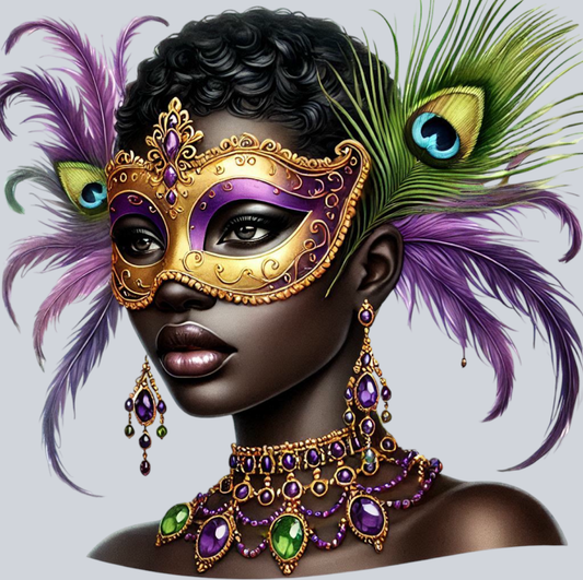 Mardi Gras Beauty 6 - STK04020 (DTF Transfers)