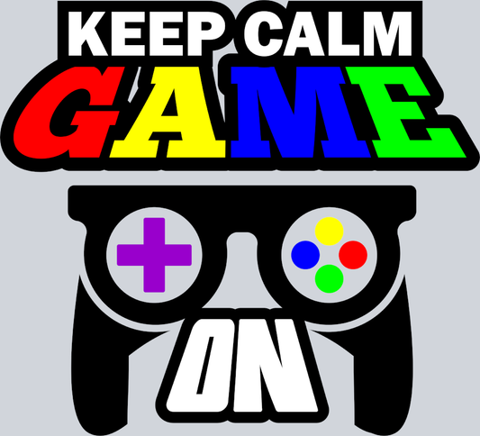 Keep Calm Game On - STK06943 (DTF Transfers)