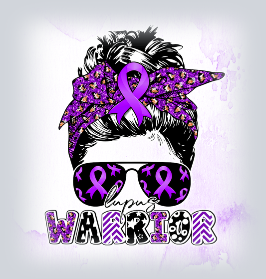 Lupus Messy Bun Warrior - STK03928 (DTF Transfers)