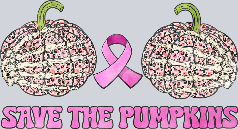 Breast Cancer Awareness Save The Pumpkins - STK01149 (DTF Transfers)