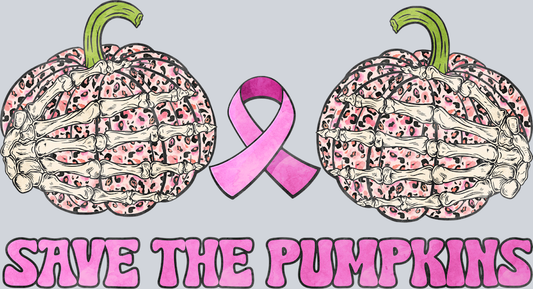 Breast Cancer Awareness Save The Pumpkins - STK01149 (DTF Transfers)
