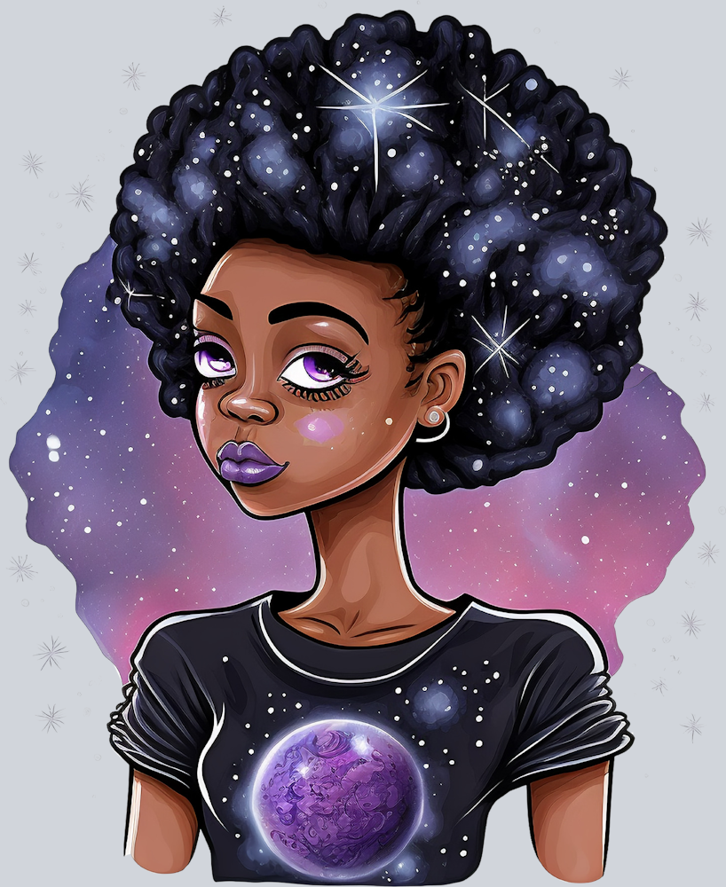 Black Woman Whole World Ahead - STK00989 (DTF Transfers)