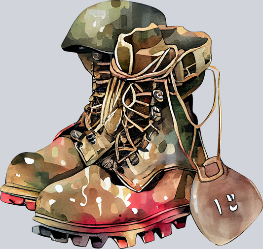 Military Boots 2 - STK04284 (DTF Transfers)