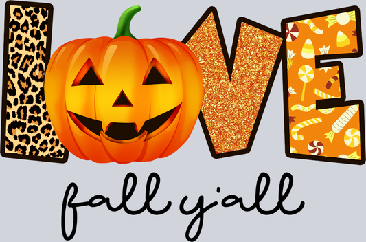 Love Fall Yall 1 - STK07224 (DTF Transfers)