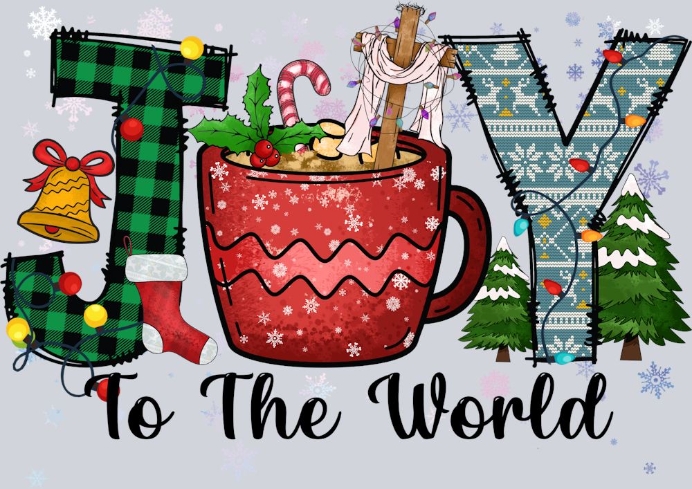 Joy To The World Mug - STK03331 (DTF Transfers)