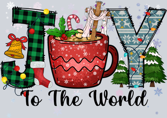 Joy To The World Mug - STK03331 (DTF Transfers)