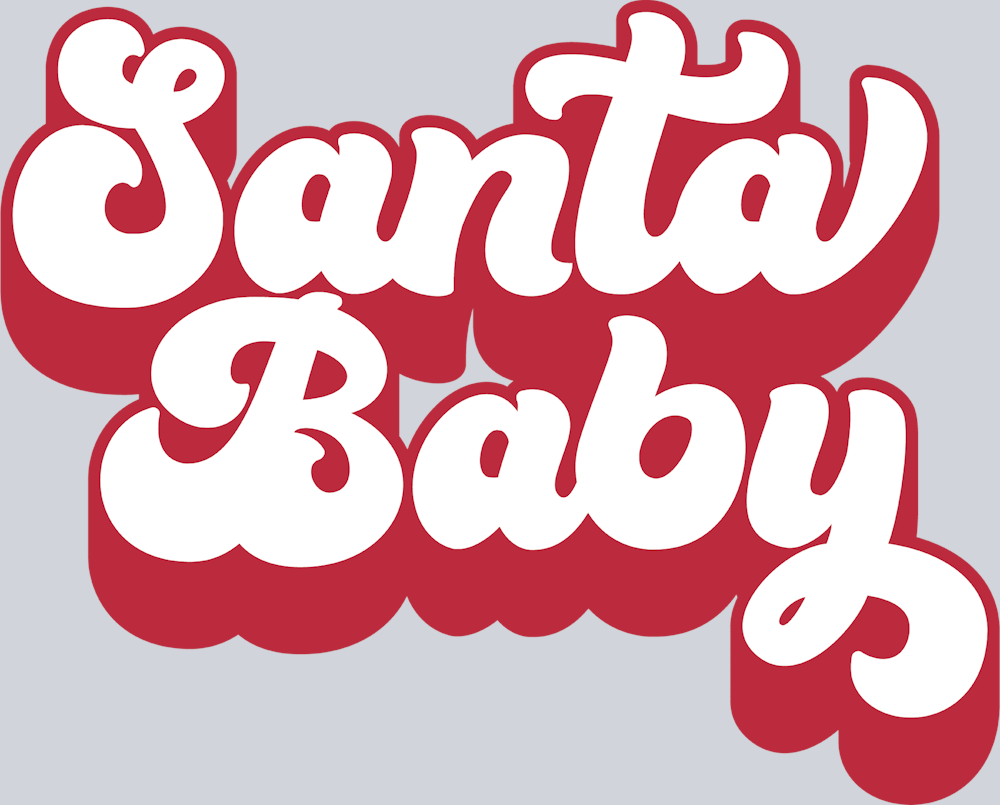Red Santa Baby - STK05148 (DTF Transfers)