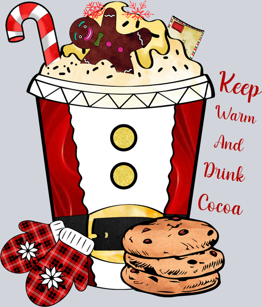 Keep Warm Drink Cocoa - STK03475 (DTF Transfers)