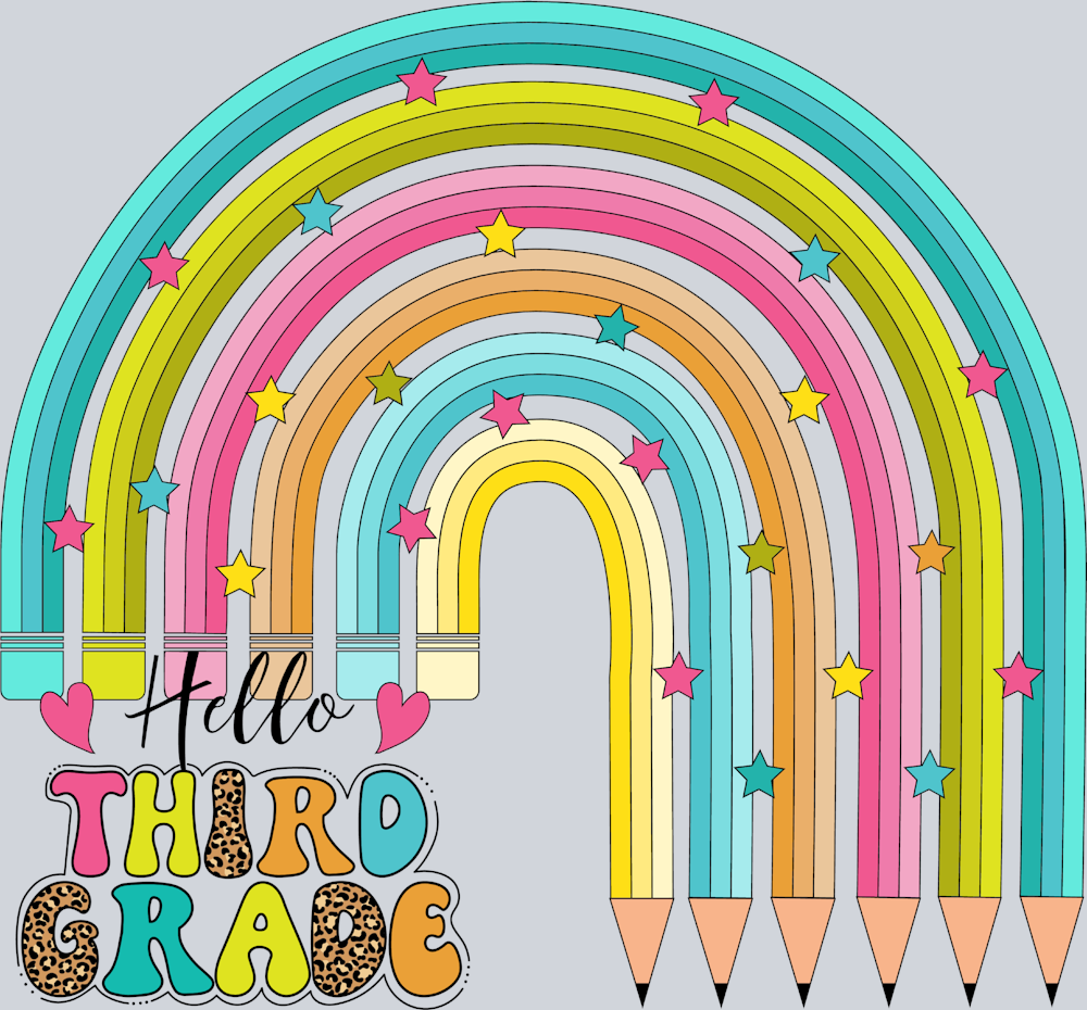 Hello Third Grade - STK02717 (DTF Transfers)