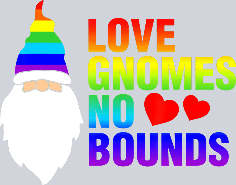 Love Gnomes No Bounds - STK03726 (DTF Transfers)