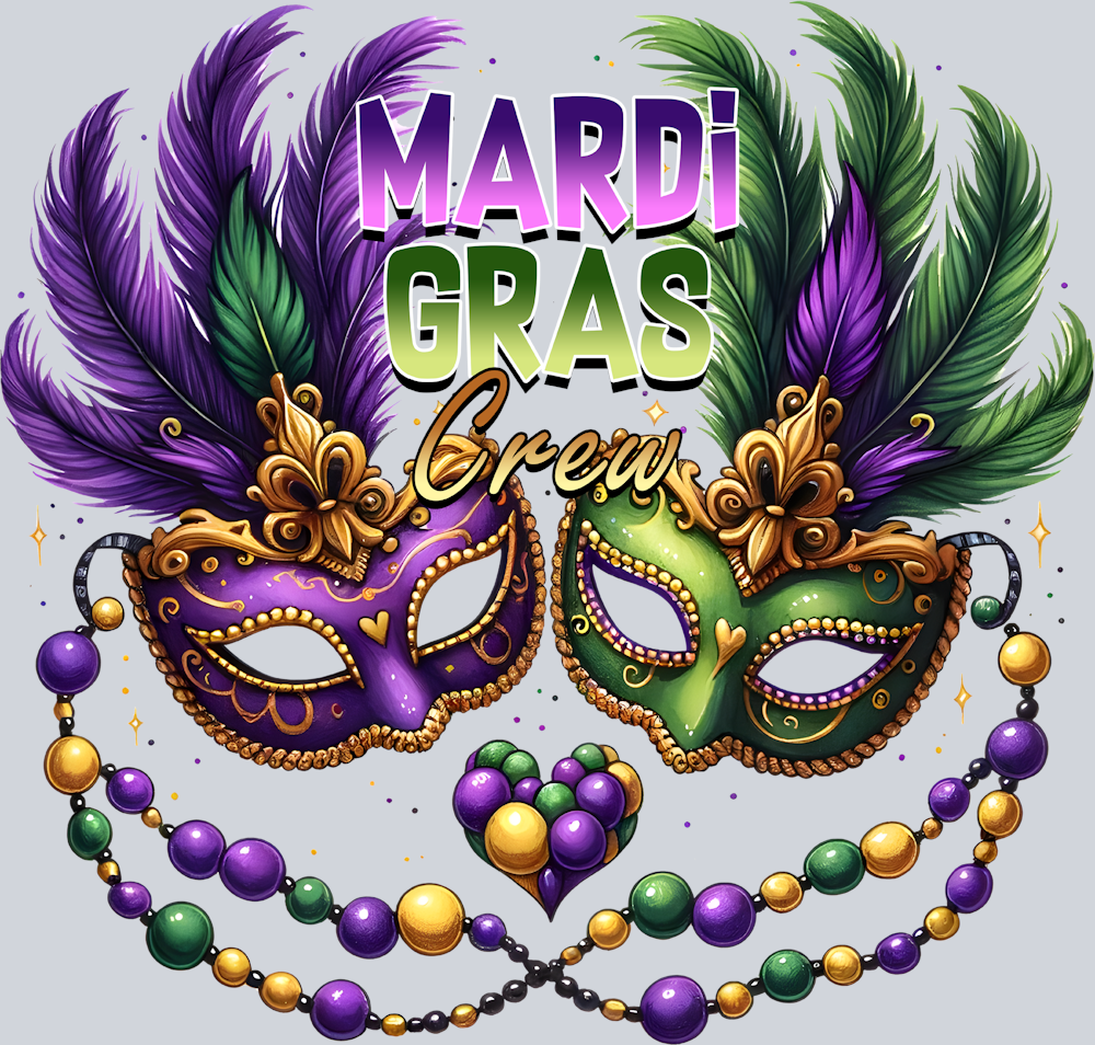 Mardi Gras Masquerade Masks 2 - STK04083 (DTF Transfers)