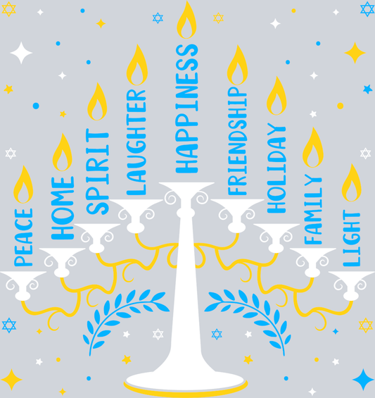 Peace Home Spirit Hanukkah - STK04709 (DTF Transfers)