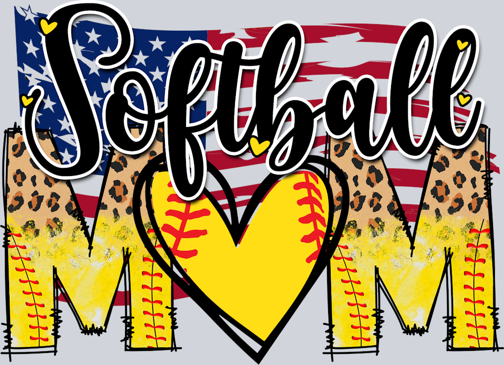 Softball Mom 4 - STK07360 (DTF Transfers)