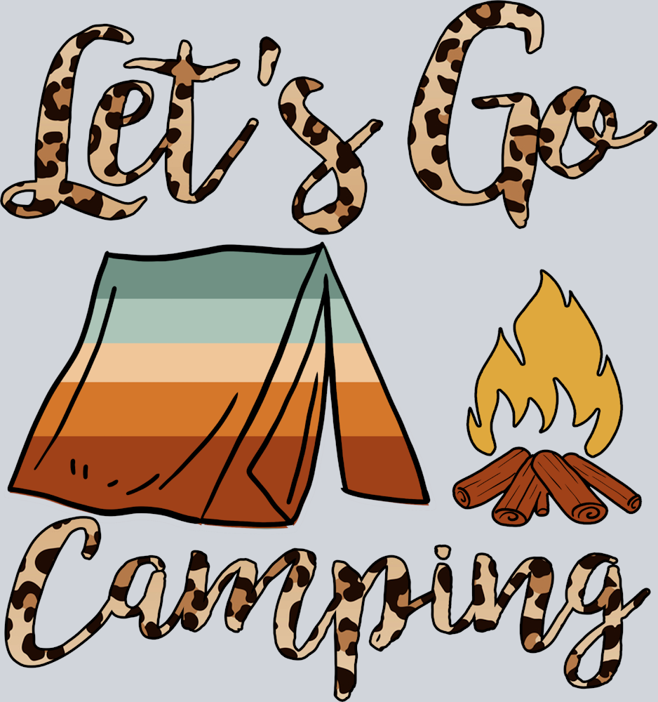 Outdoors Lets Go Camping - STK04665 (DTF Transfers)