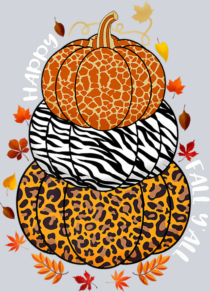 Happy Fall Y'all 10 - STK02546 (DTF Transfers)